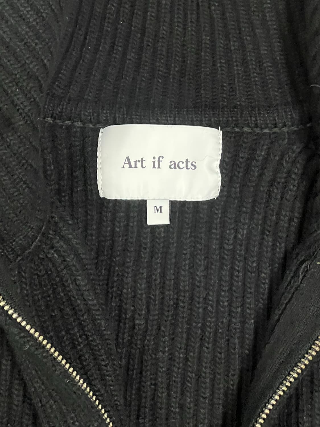 아트이프액츠 니트 집업 상품이미지1