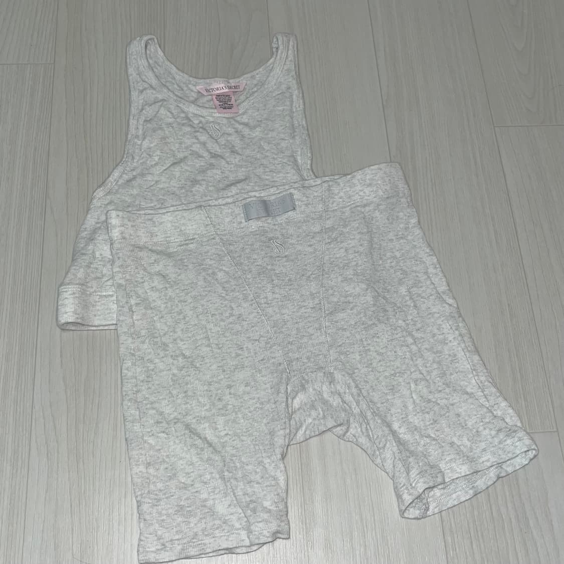 빅토리아 시크릿 파자마세트 탱크탑 드로즈 보이쇼츠 모달 스판 상품이미지1