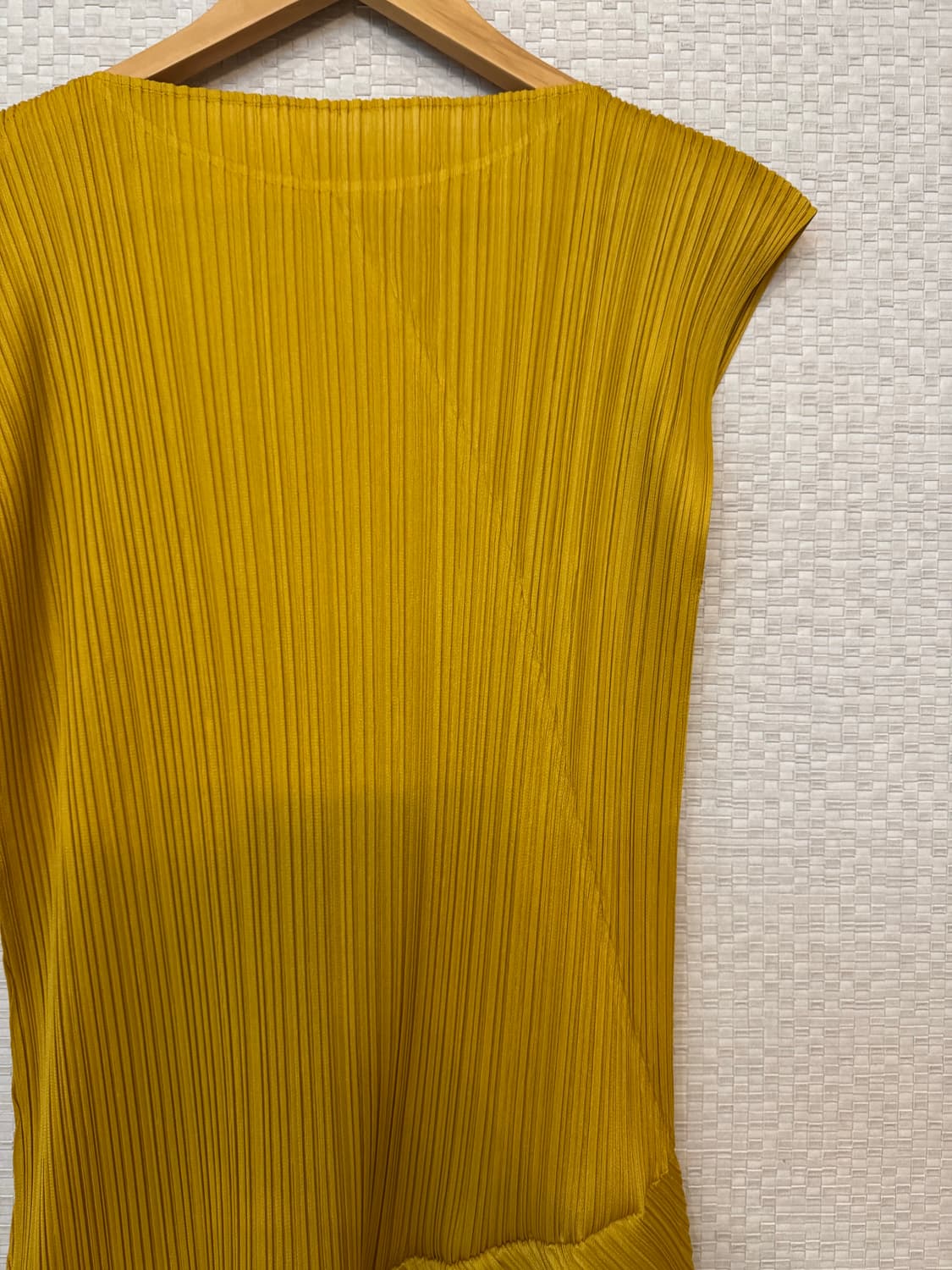 플리츠플리즈 리프 원피스 머스터드 상품이미지6