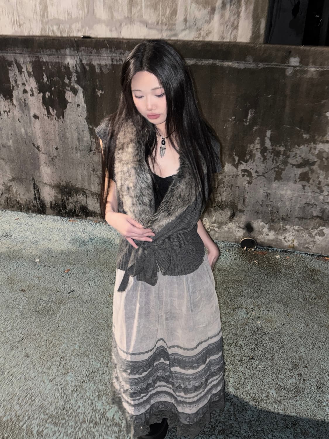 Gray Morrie girl set 상품이미지2