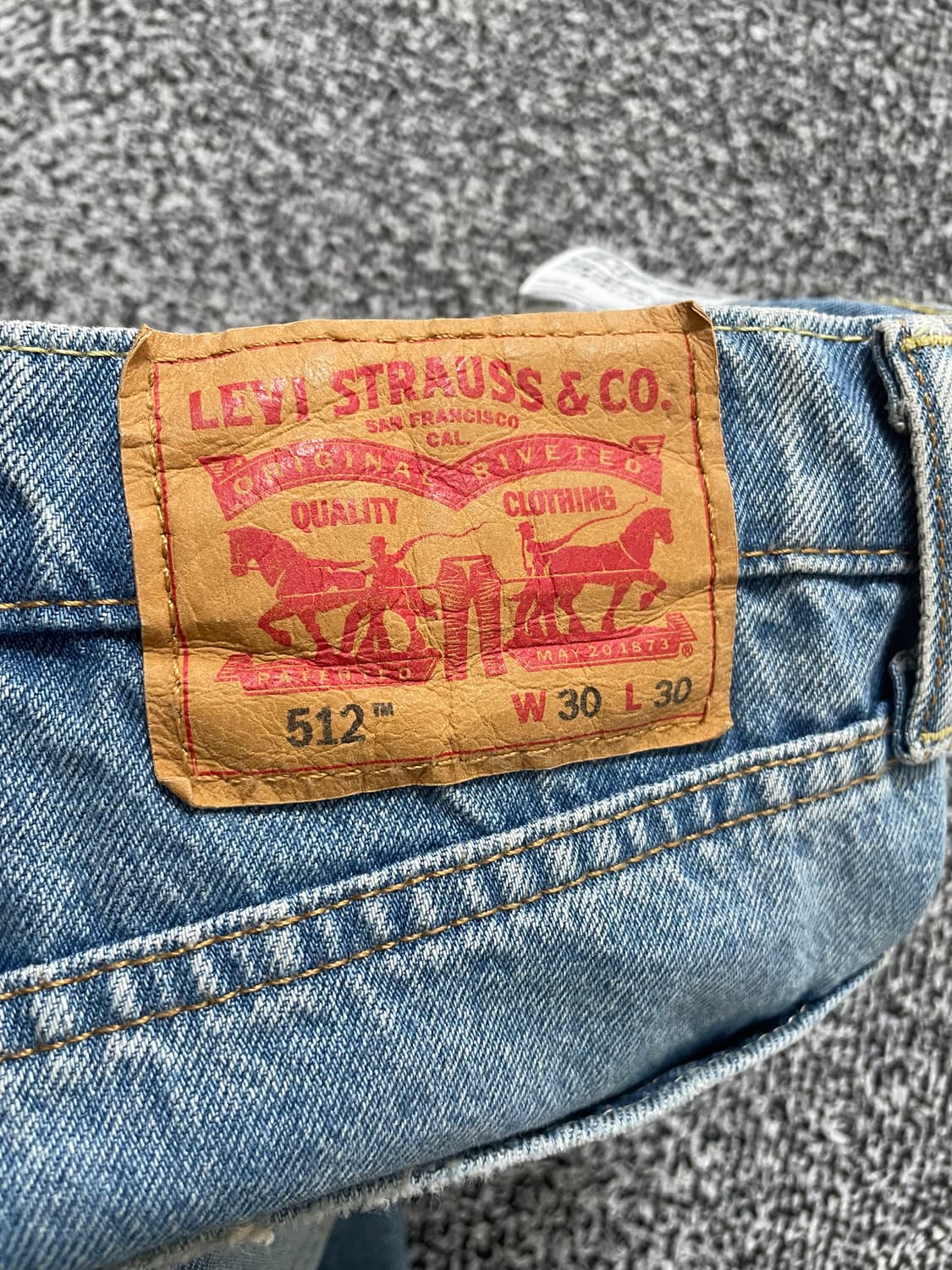 빈티지9. 리바이스 512 슬림 테이퍼 데님 상품이미지2
