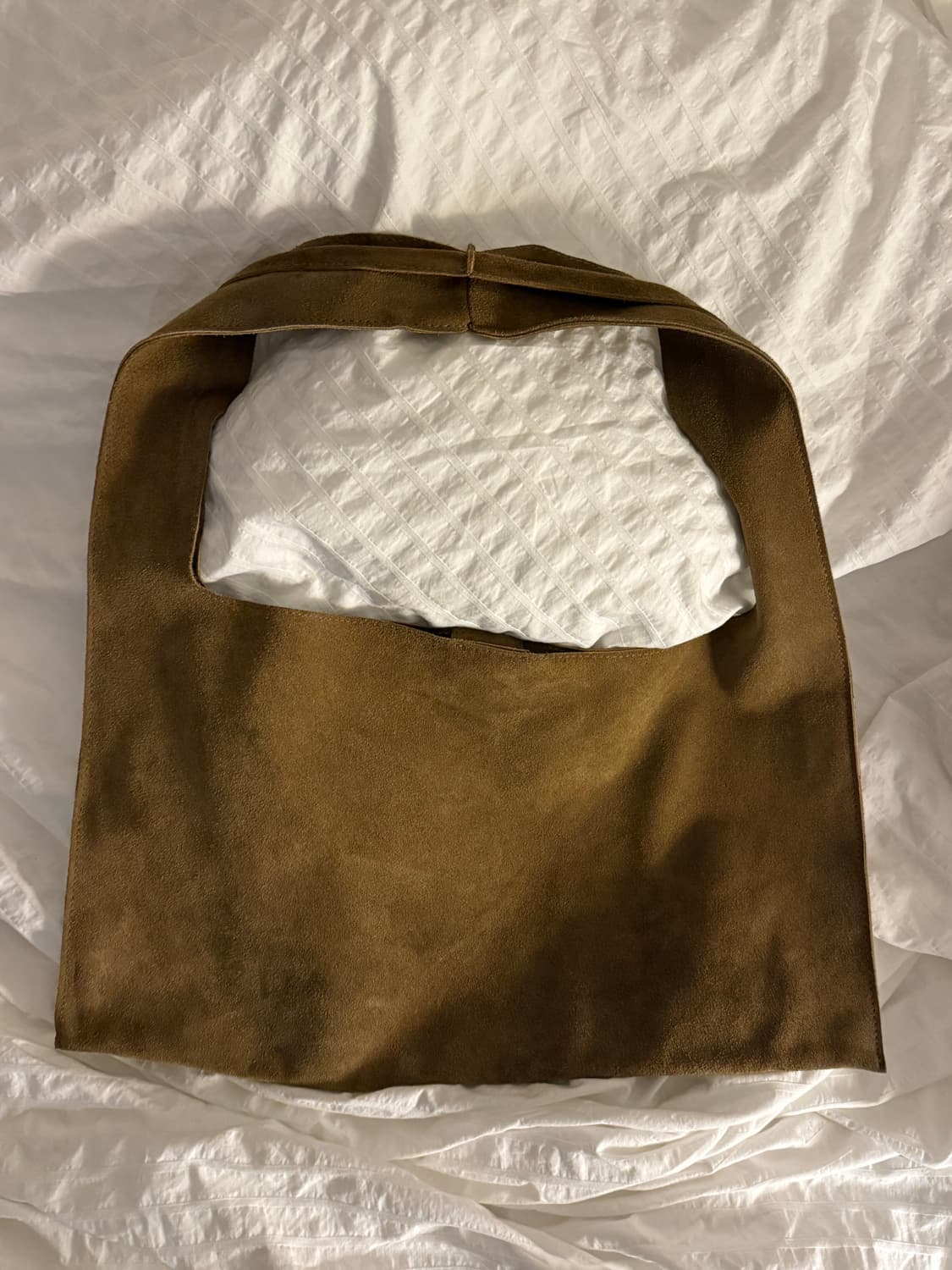 Zisoo flat large shoulder bag 스웨이드 숄더백 상품이미지7