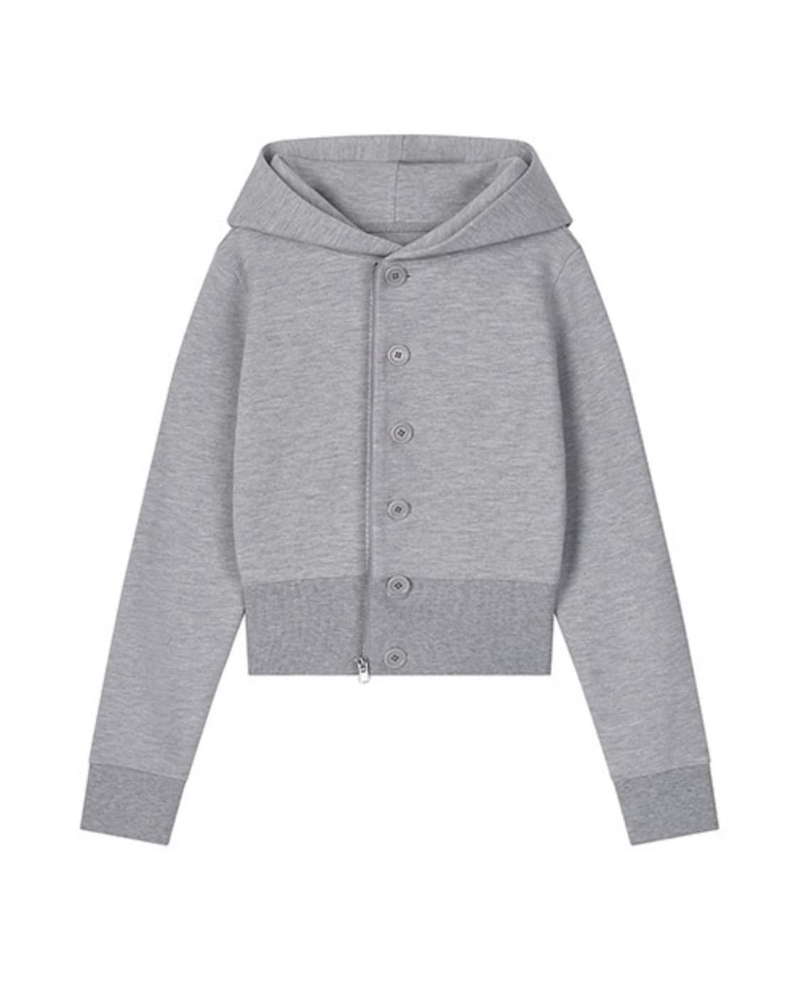 CLaddA button 2way zip-up, gray 상품이미지2