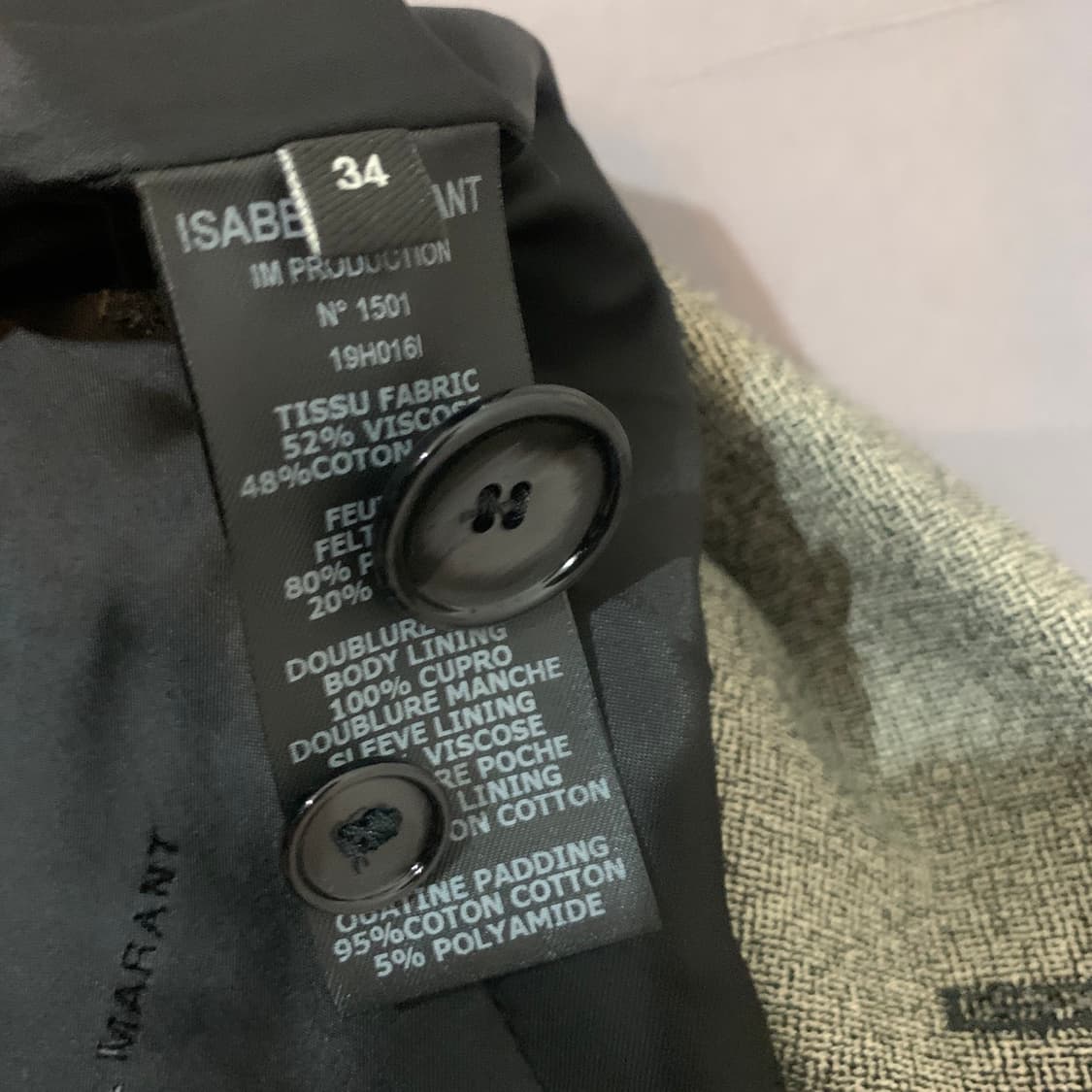 34 이자벨마랑 더블 브레스티드 자카드 블레이저 자켓 상품이미지5