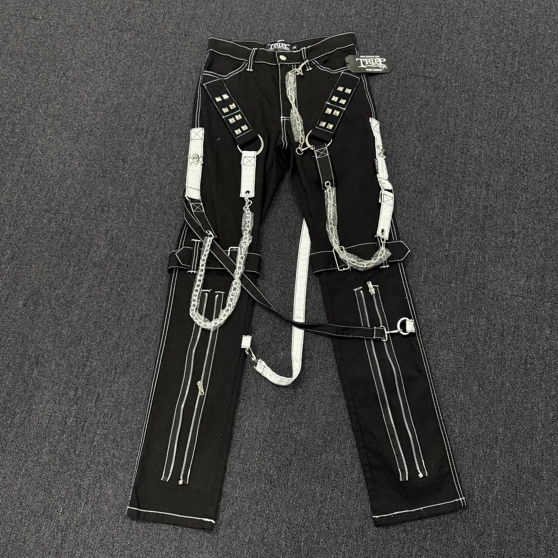 TRIPP nyc 본디지 스트랩 레이더 지퍼 팬츠 상품이미지1
