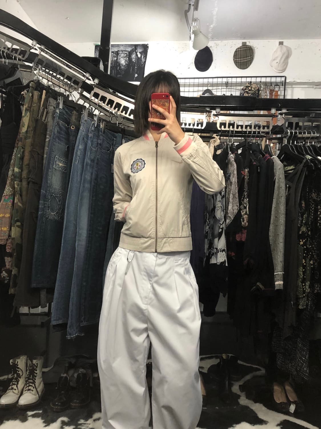 나이키 패치 포인트 봄버 자켓 상품이미지1