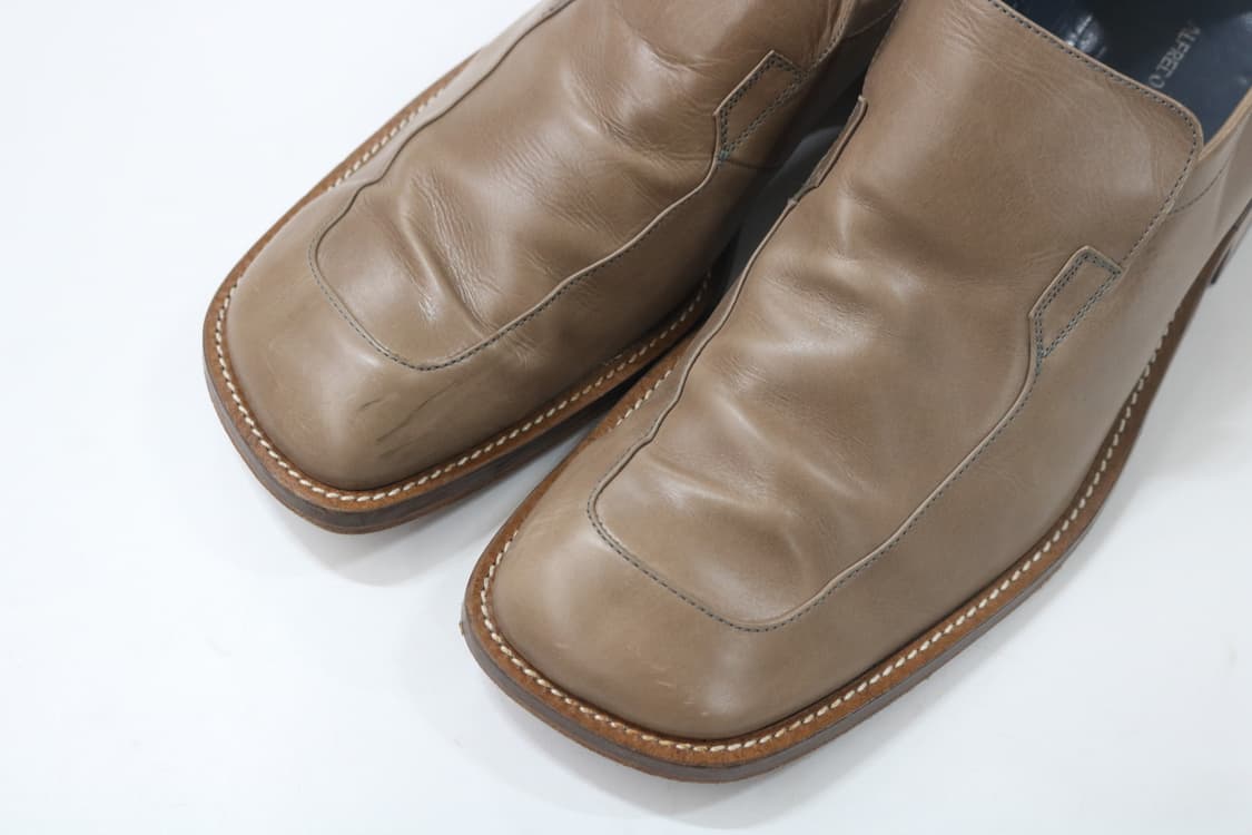 알프레도 바니스터 빈티지 스퀘어 토 가죽 슬립온 로퍼 (43) 상품이미지4