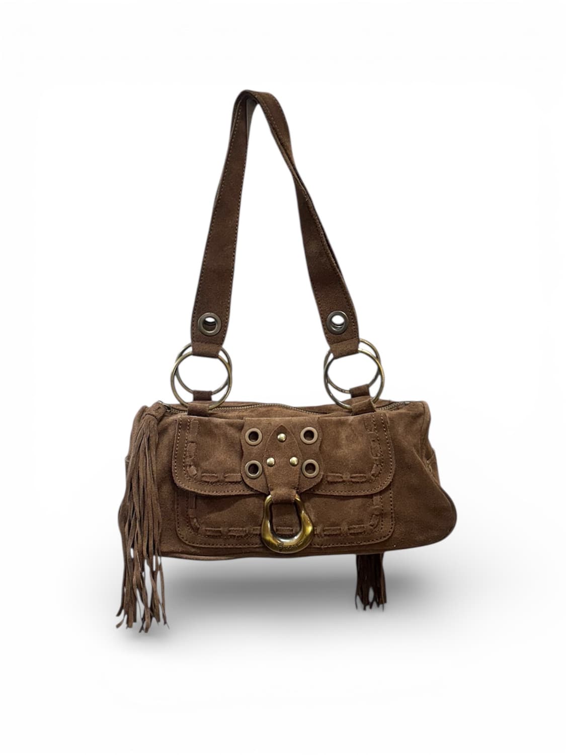 GUESS 빈티지 y2k 스웨이드 숄더백 상품이미지1