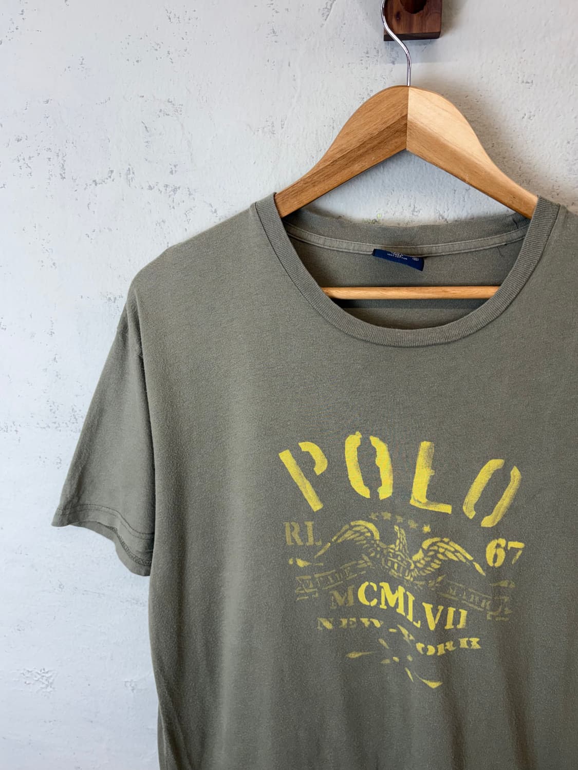 폴로랄프로렌 빈티지 카키 프린팅 반팔티 상품이미지5