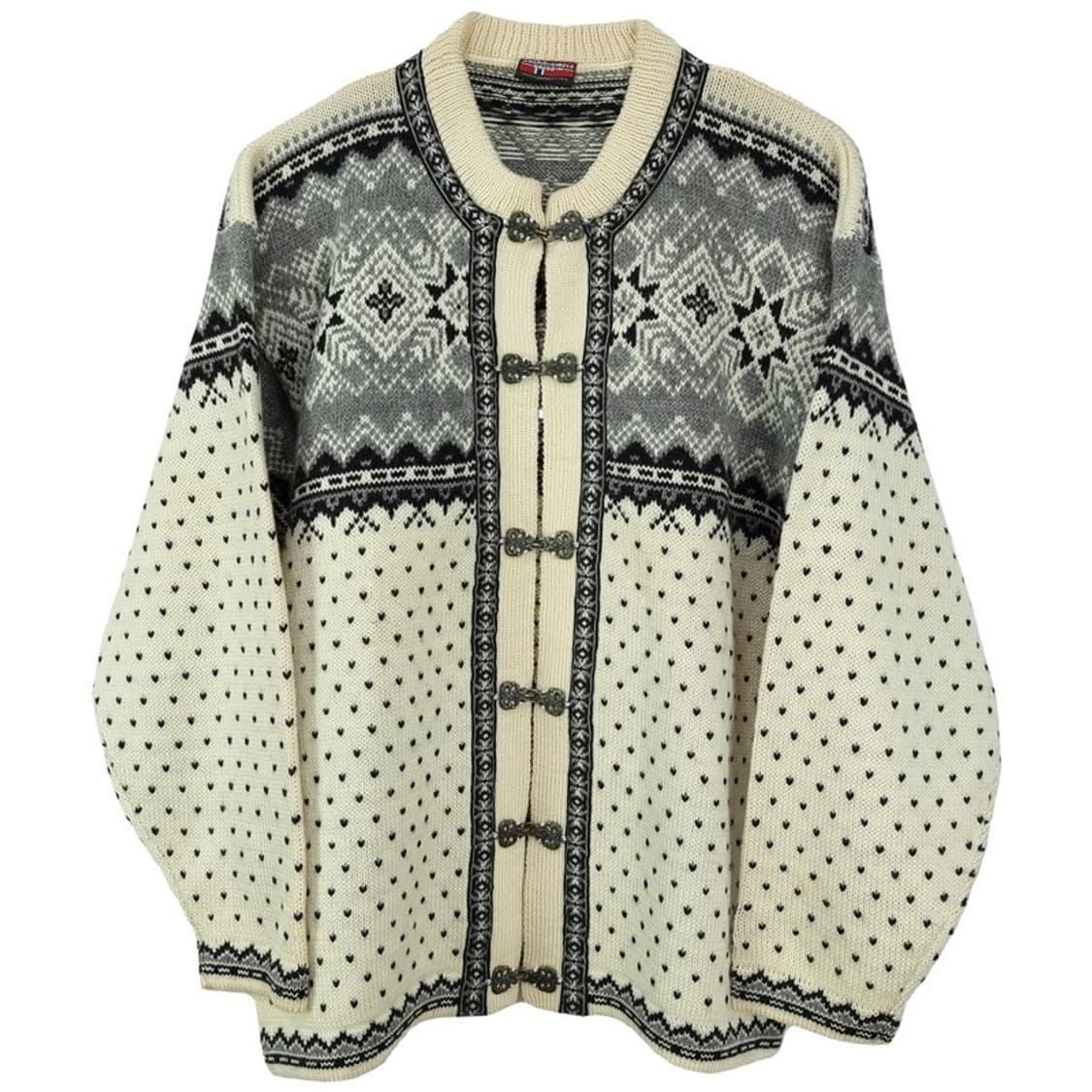 [노르웨이빈티지] 에스닉 패턴 노르딕 버클 니트 가디건 M18975 상품이미지2