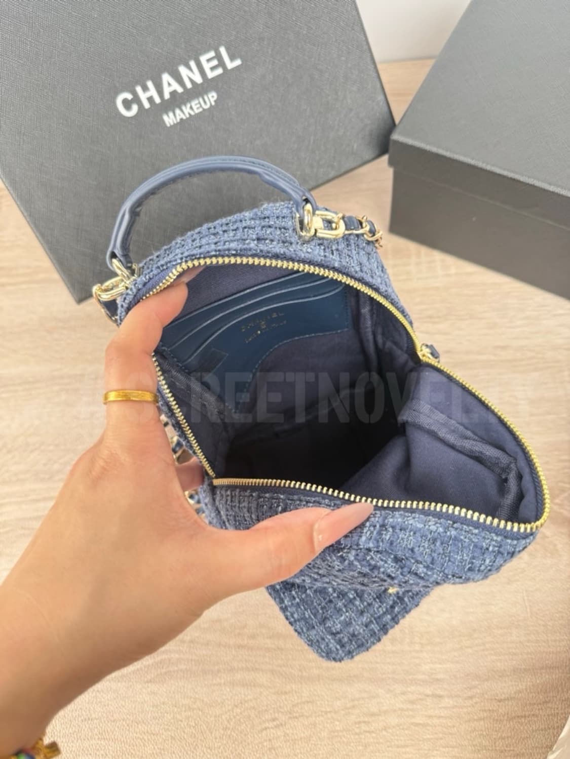 샤넬뷰티 트위드 미니백팩 블루 기프트 백 상품이미지7