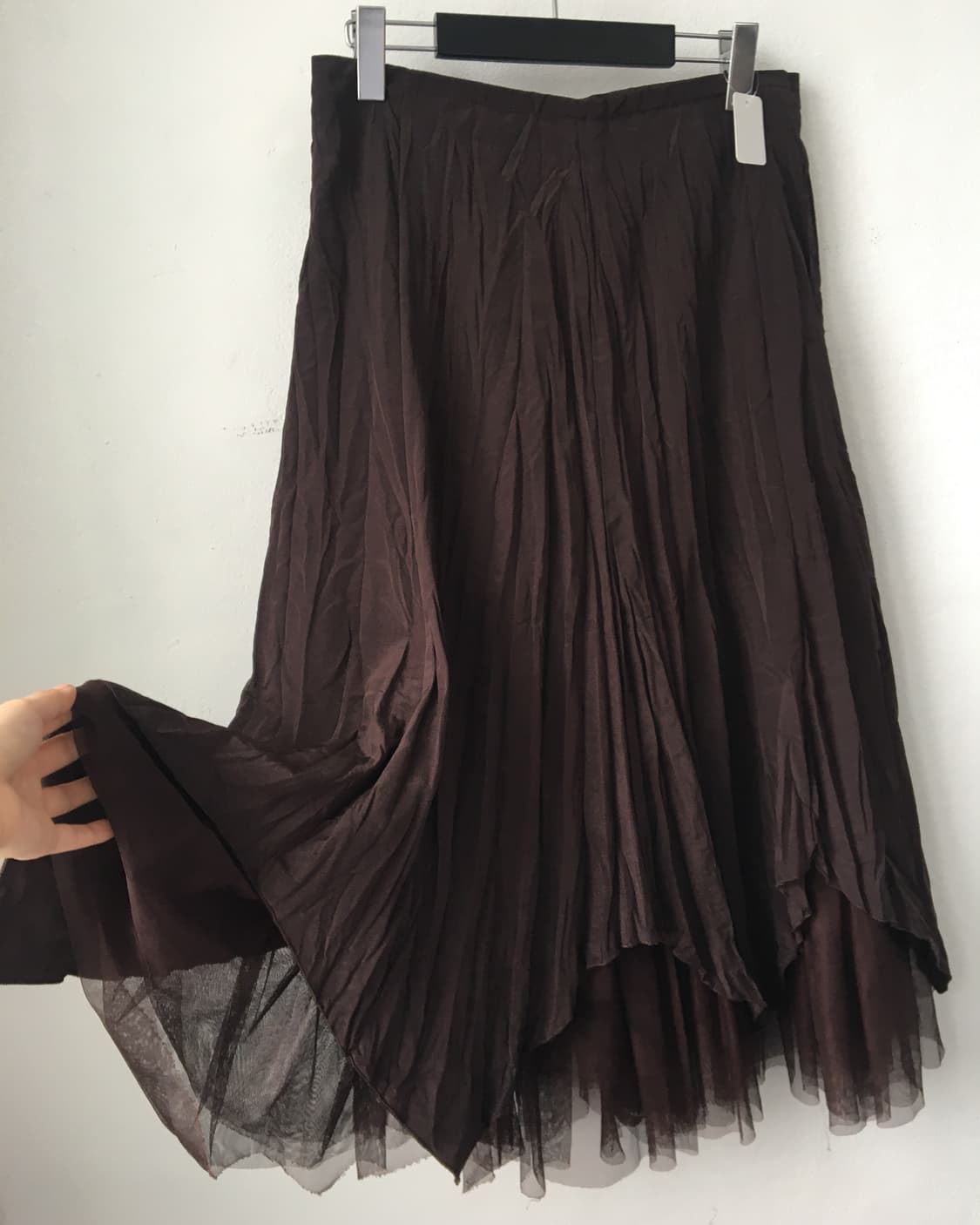 Unbalanced pleats skirt 상품이미지2