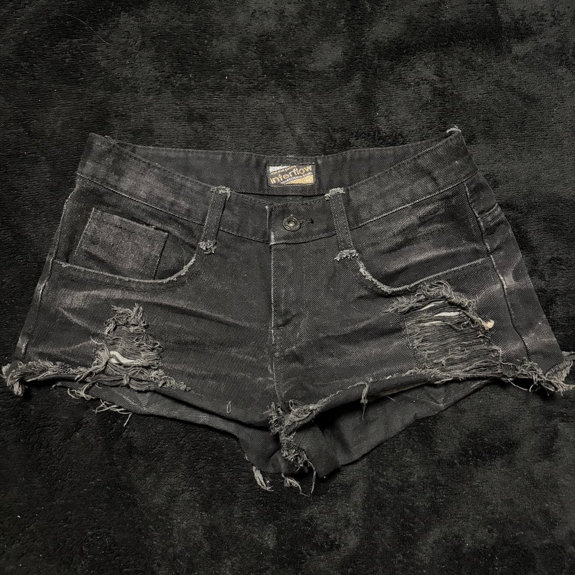 빈티지 블랙 반바지 상품이미지1