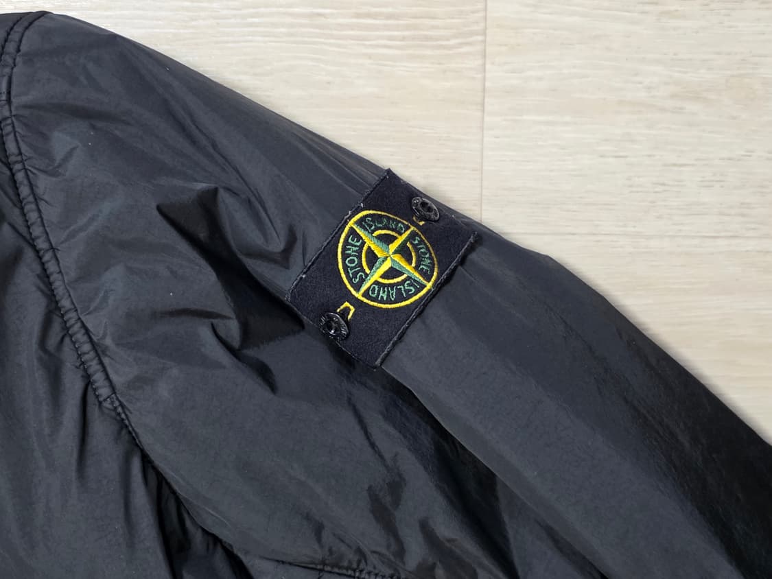 [XL] 스톤아일랜드 크링클랩스 가먼트다잉 파이핑 자켓 블랙 상품이미지5