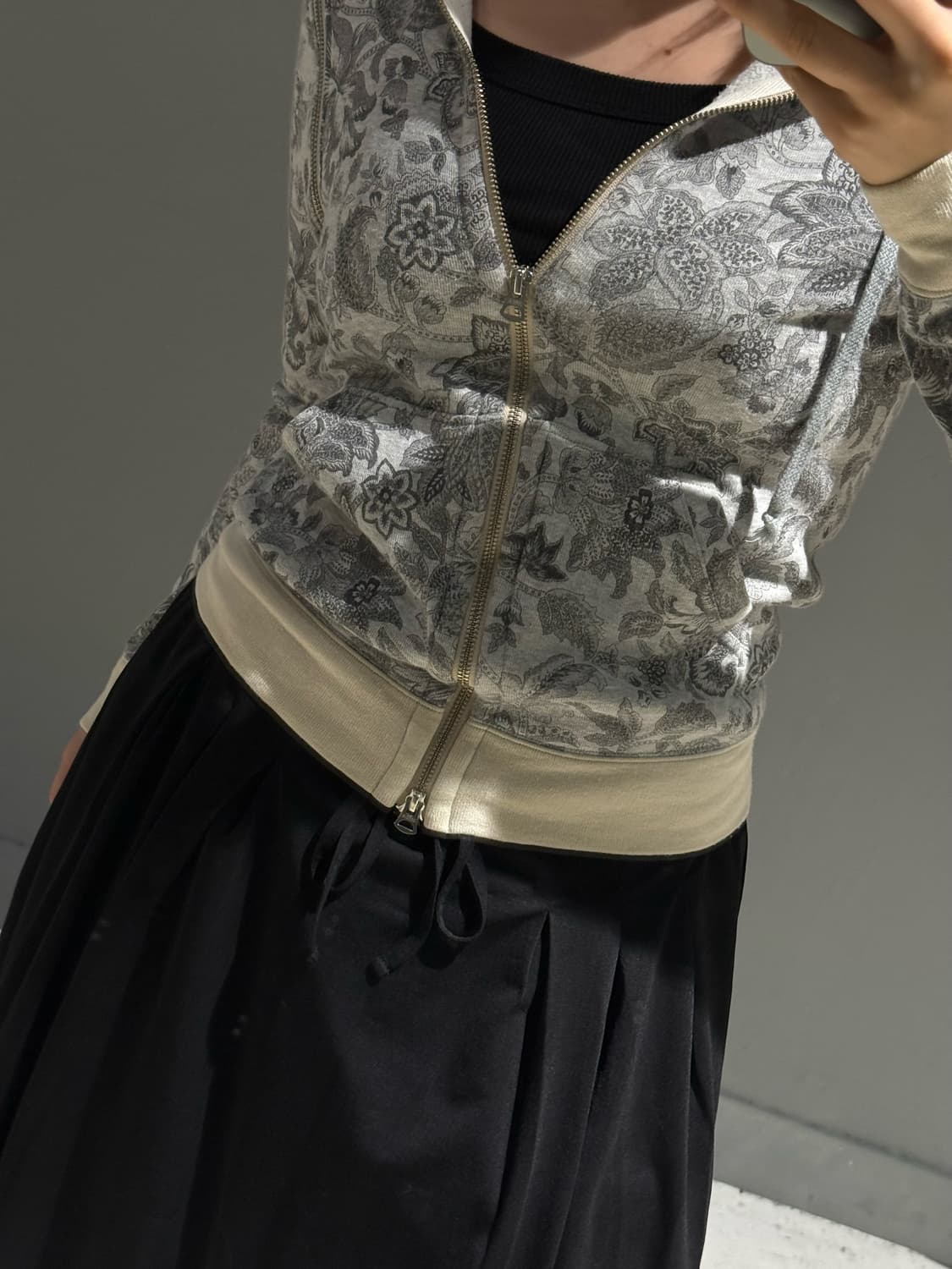 transform detail pattern hood zip-up 상품이미지4