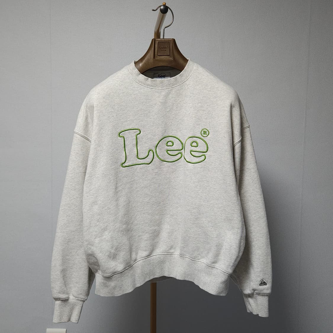 S ) LEE 빅 트위치 로고 오버핏 크롭 맨투맨 상품이미지2