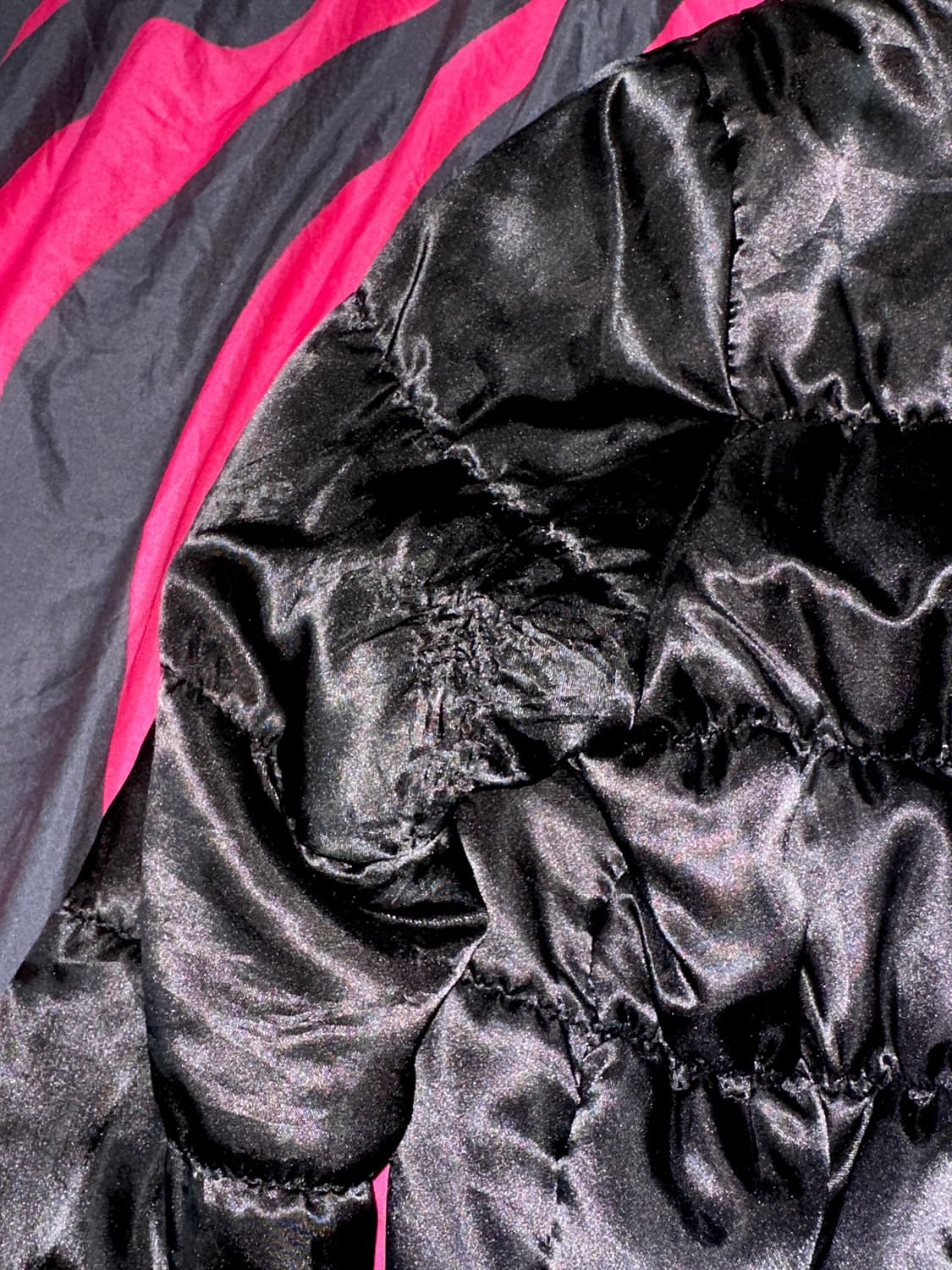 일본 빈티지 갸루 오네갸루 레오파드 호피 퍼 숏 크롭 패딩 상품이미지3