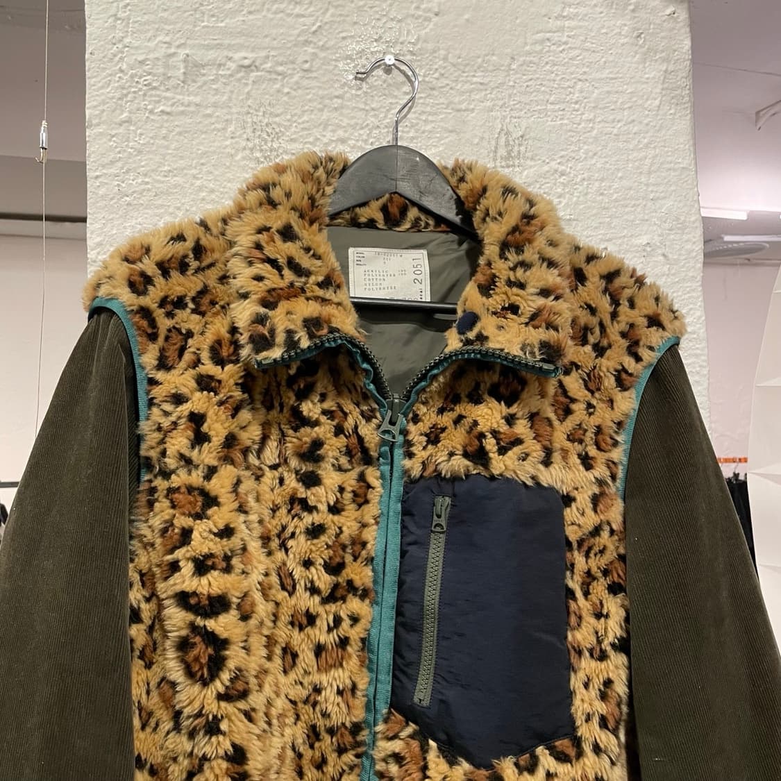 사카이 레오파드 후리스 자켓 상품이미지2