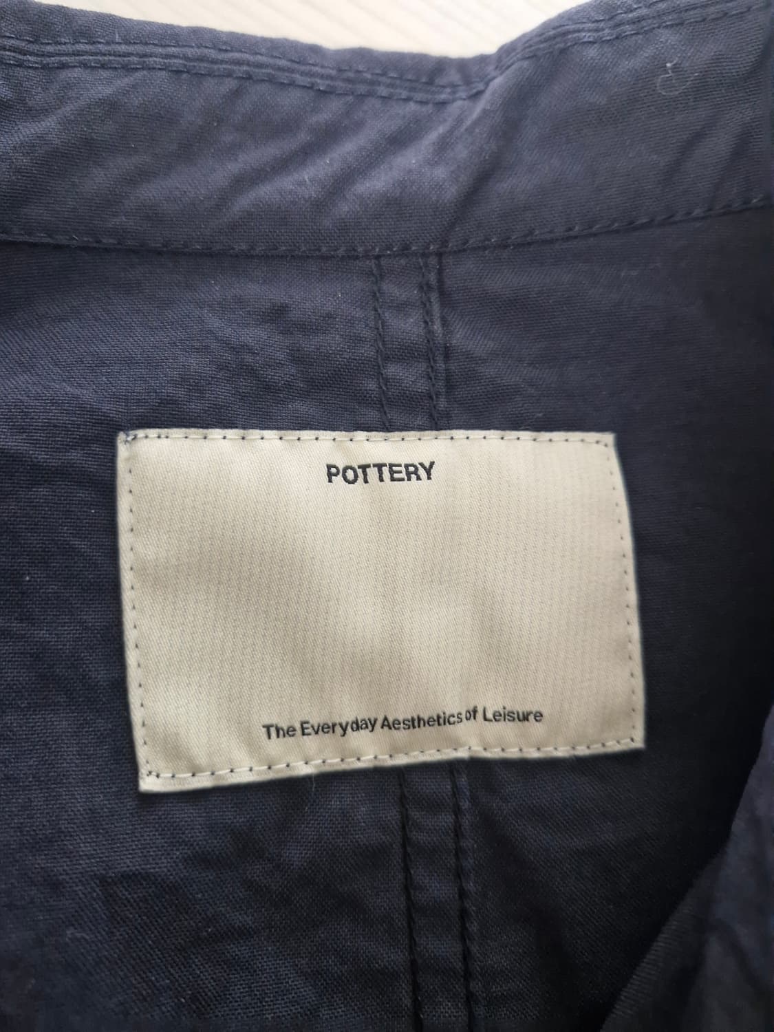 [새상품]POTTERY 포터리 나일론 워크 자켓 네이비 상품이미지4