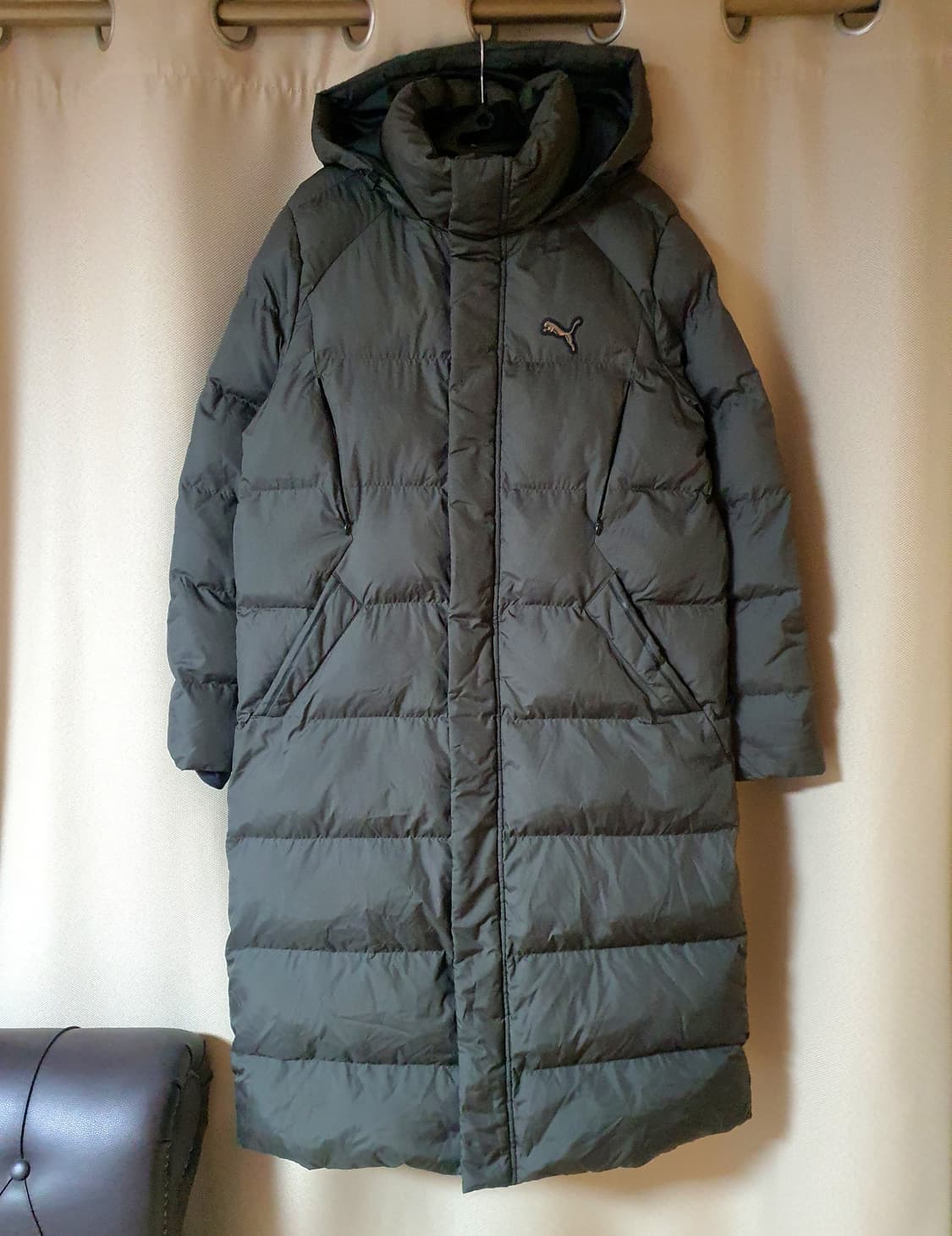 (새상품) 푸마 카키 롱패딩 95 상품이미지1