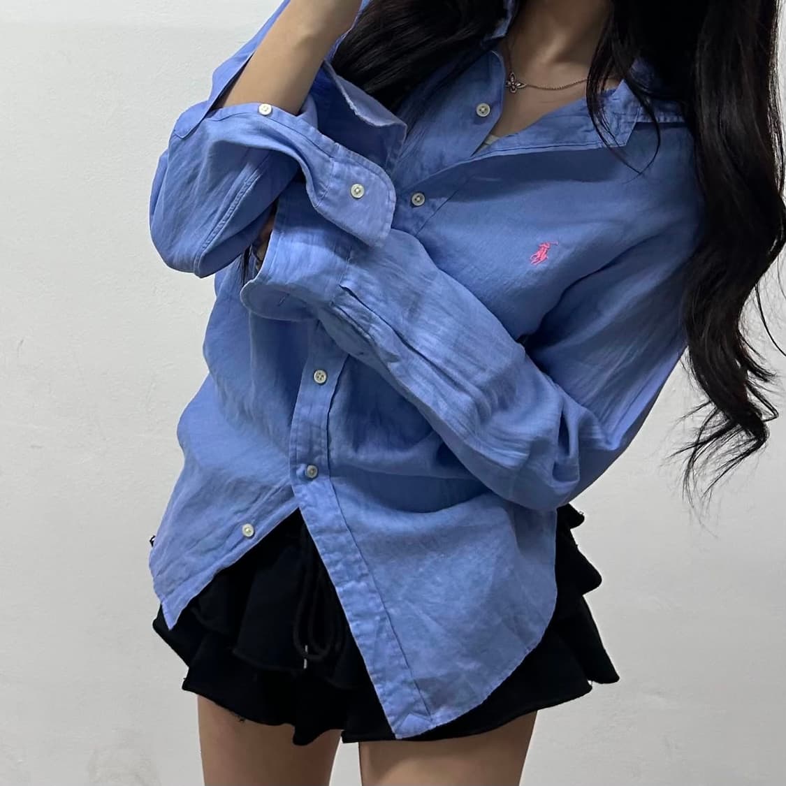 폴로 랄프로렌 린넨 셔츠(S) 상품이미지2