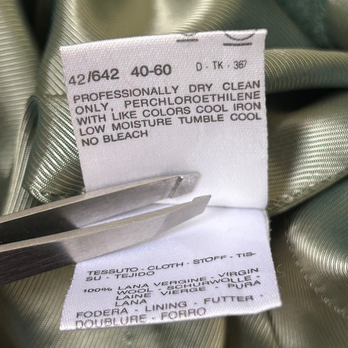 막스마라 모스그린 트위드 자켓 상품이미지10