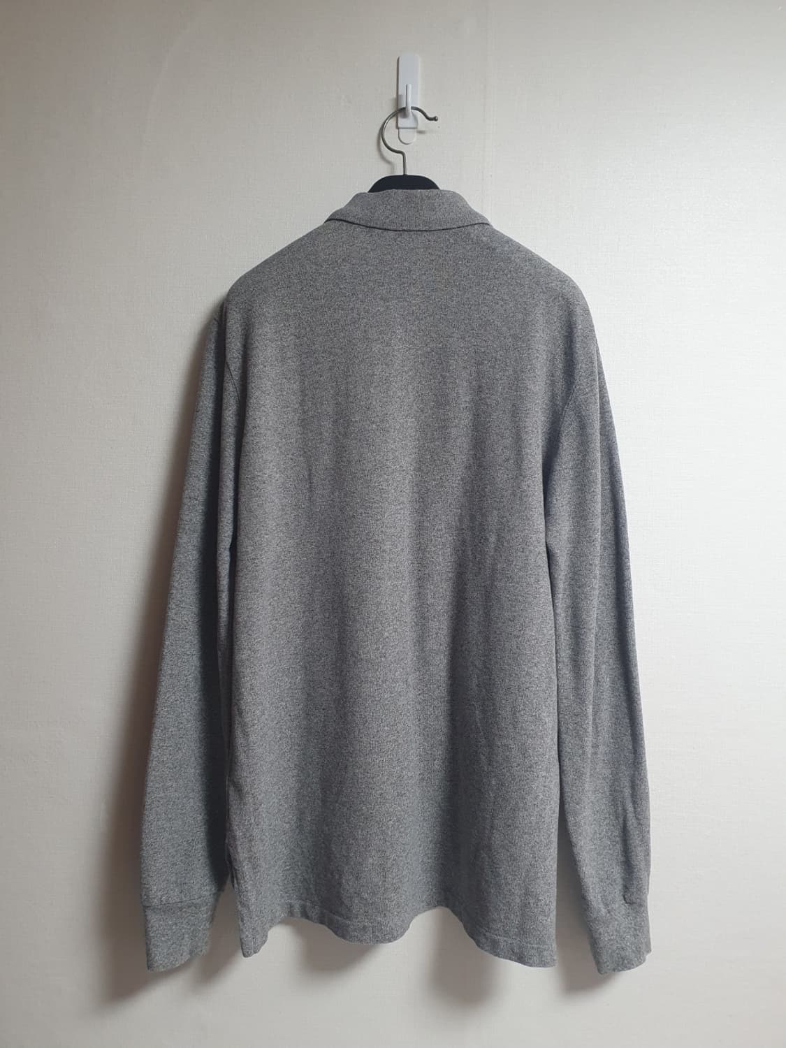 폴로 랄프로렌 커스텀핏 긴팔 카라티 그레이 M 상품이미지4