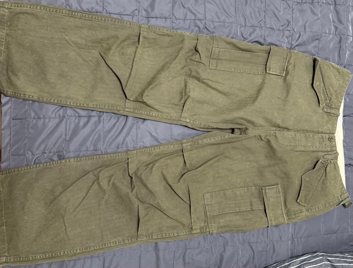 헤이스트 빈티지 HBT 필드 트라우져 올리브 3사이즈 상품이미지3