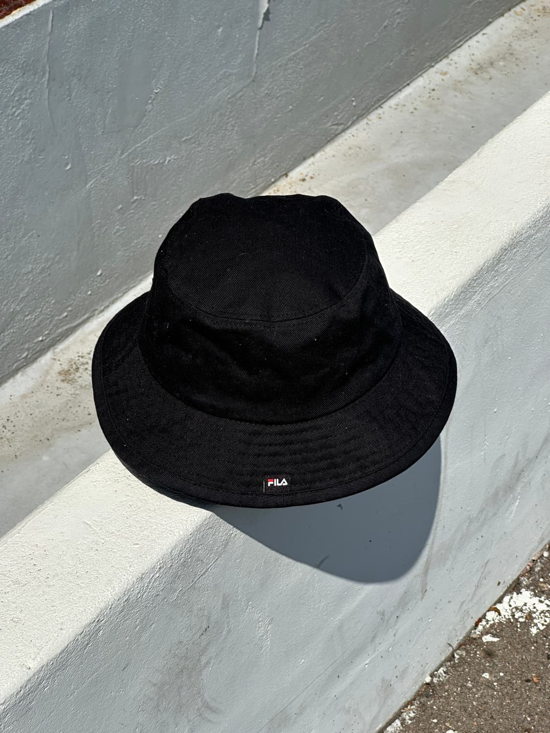 [M] FILA 휠라 블랙 버킷햇 모자 상품이미지4