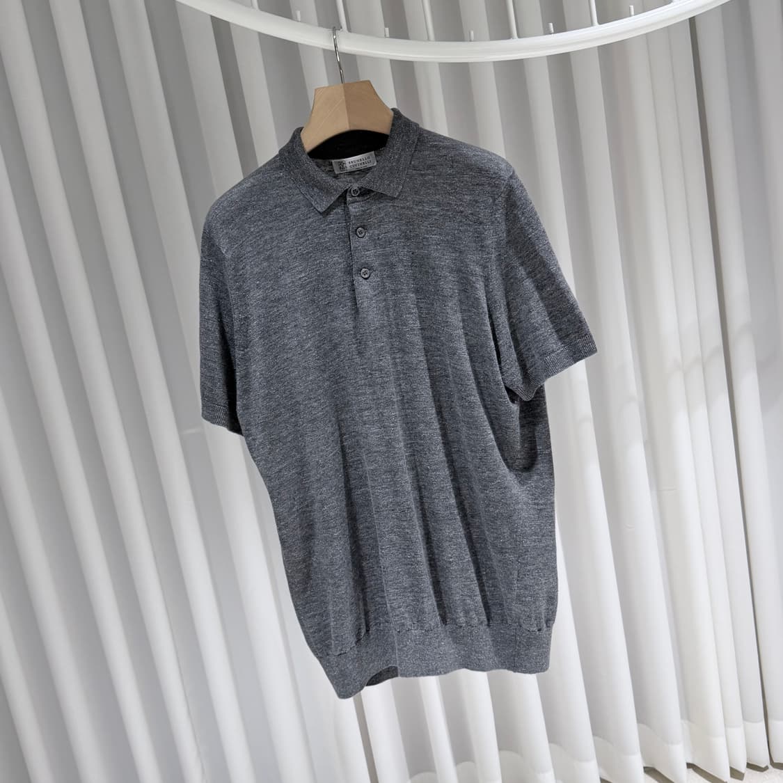 (A+/56) / 브루넬로쿠치넬리 린넨 코튼 카라 폴로 반팔 티셔츠 상품이미지3