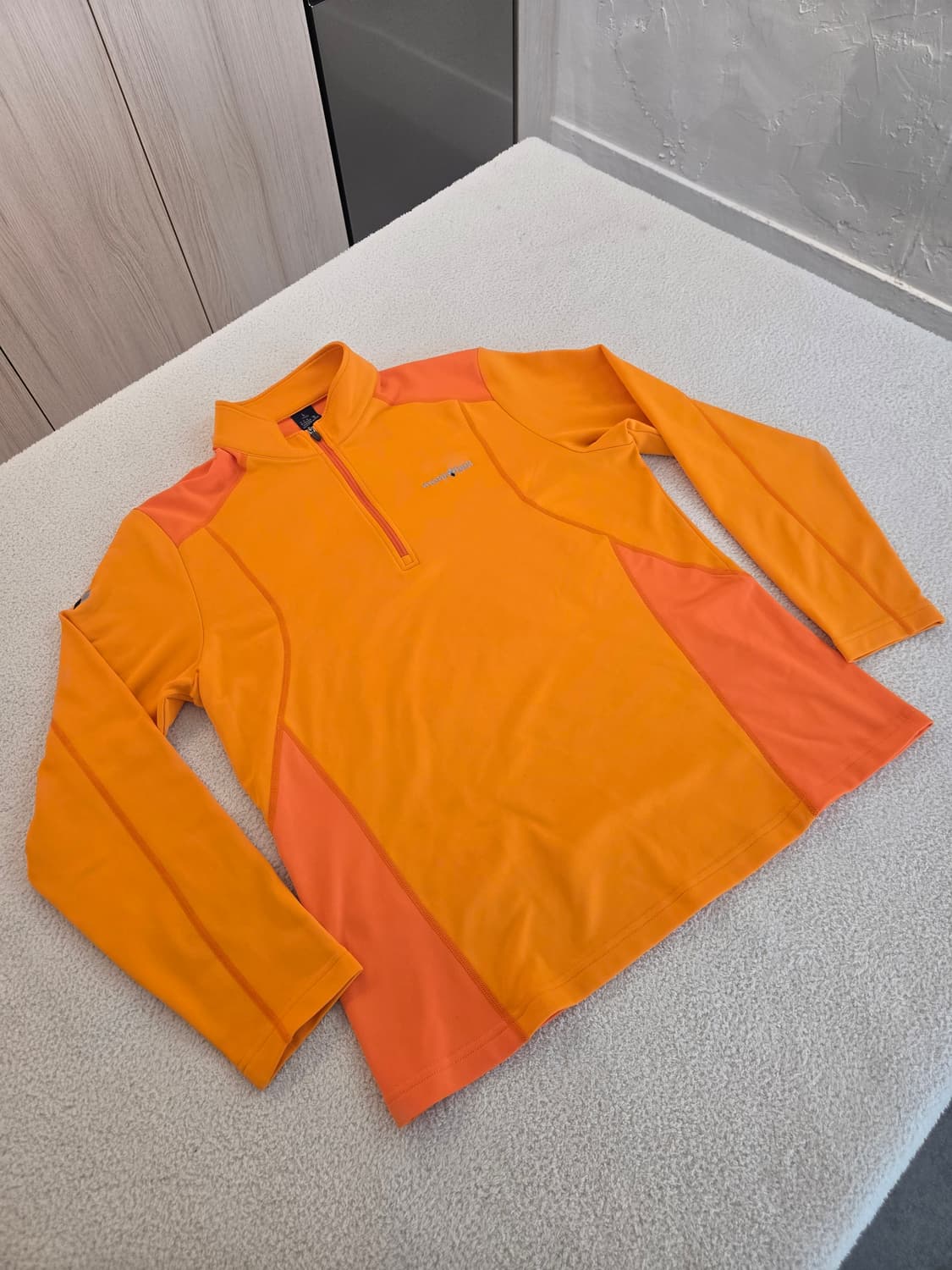 몽벨 오렌지색 긴팔 기능성 티셔츠 100 상품이미지3