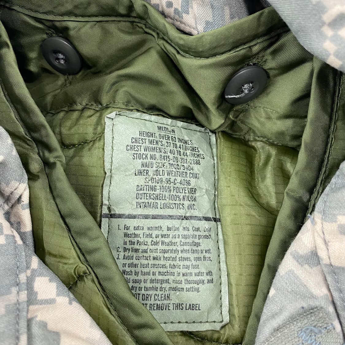 USA Army 군납 M-65 UCP 자켓 (100) 상품이미지9