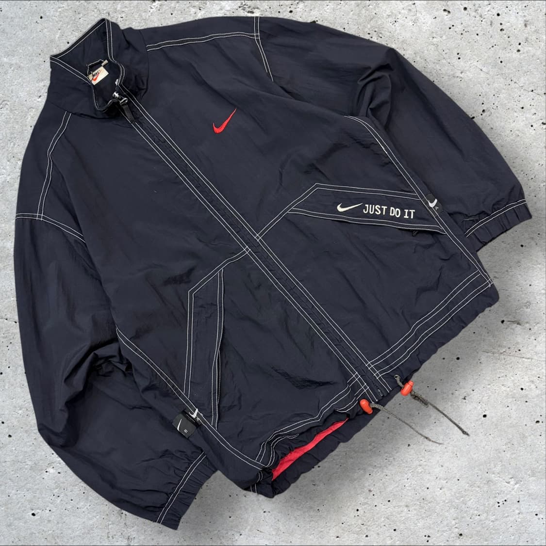 [M] 00s 나이키 바람막이 블랙 Just Do It 자켓 B569 상품이미지1