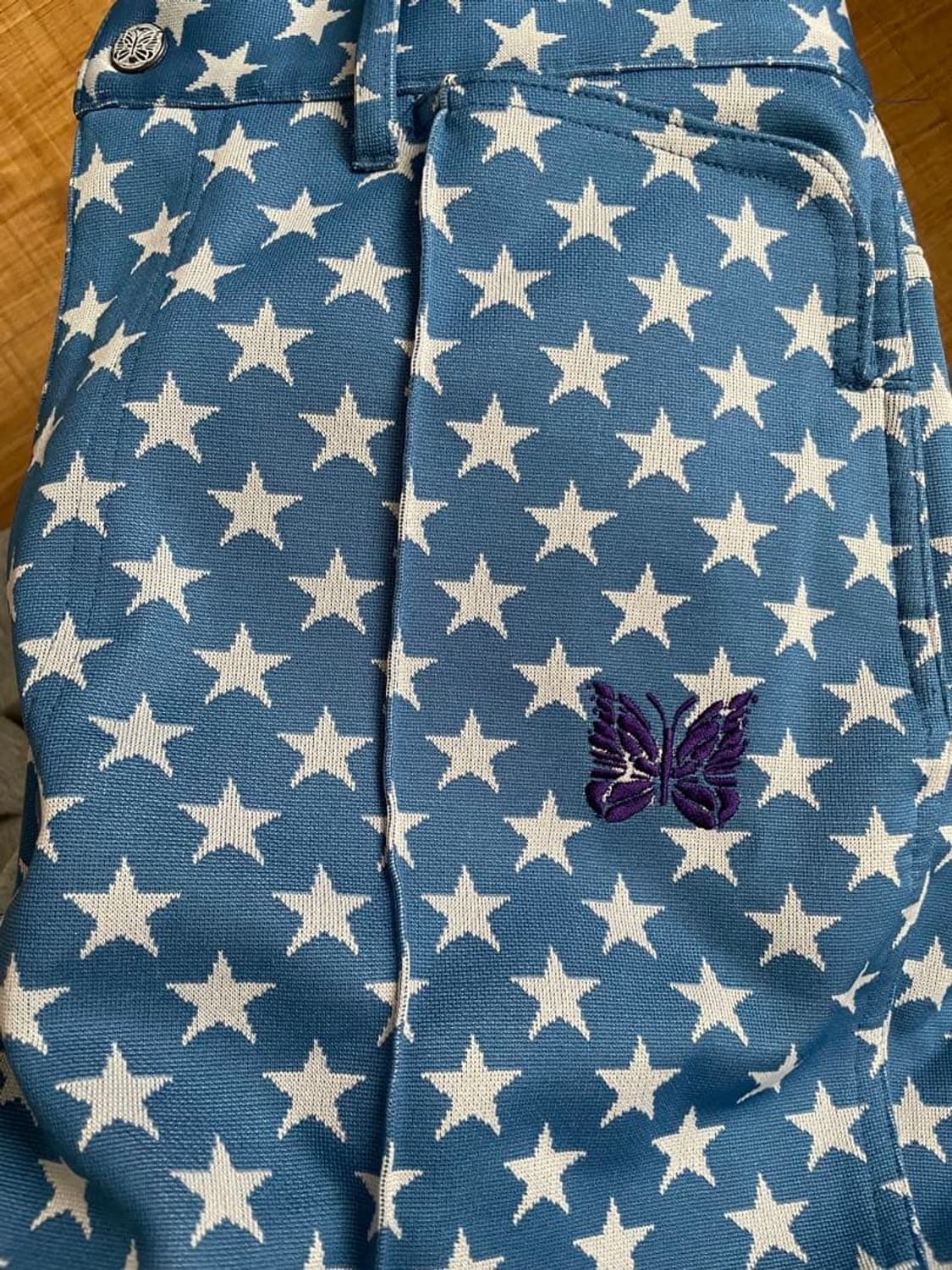 니들스 트랙 팬츠 폴리 자카드 스타 블루 상품이미지3