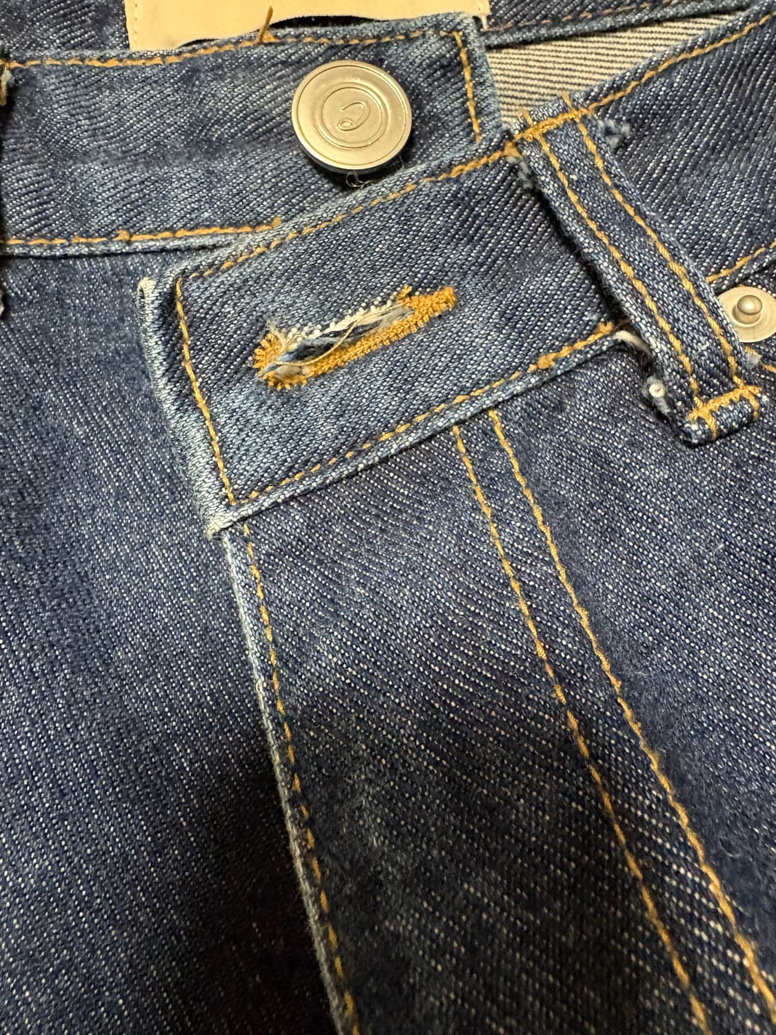 EASYBUSY Baseballcard Patchwork Jeans XL 상품이미지4