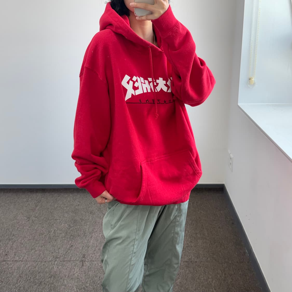 Thrasher 트레셔 레드후드티 상품이미지2