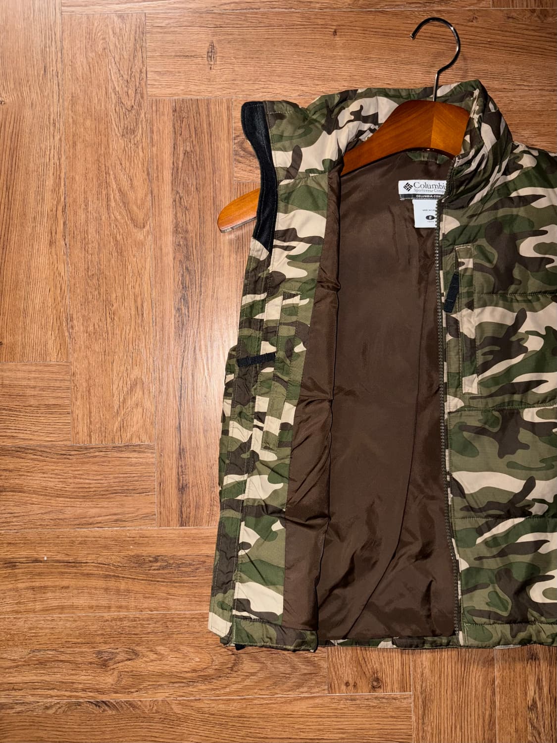 콜롬비아 카모 패딩조끼 상품이미지7