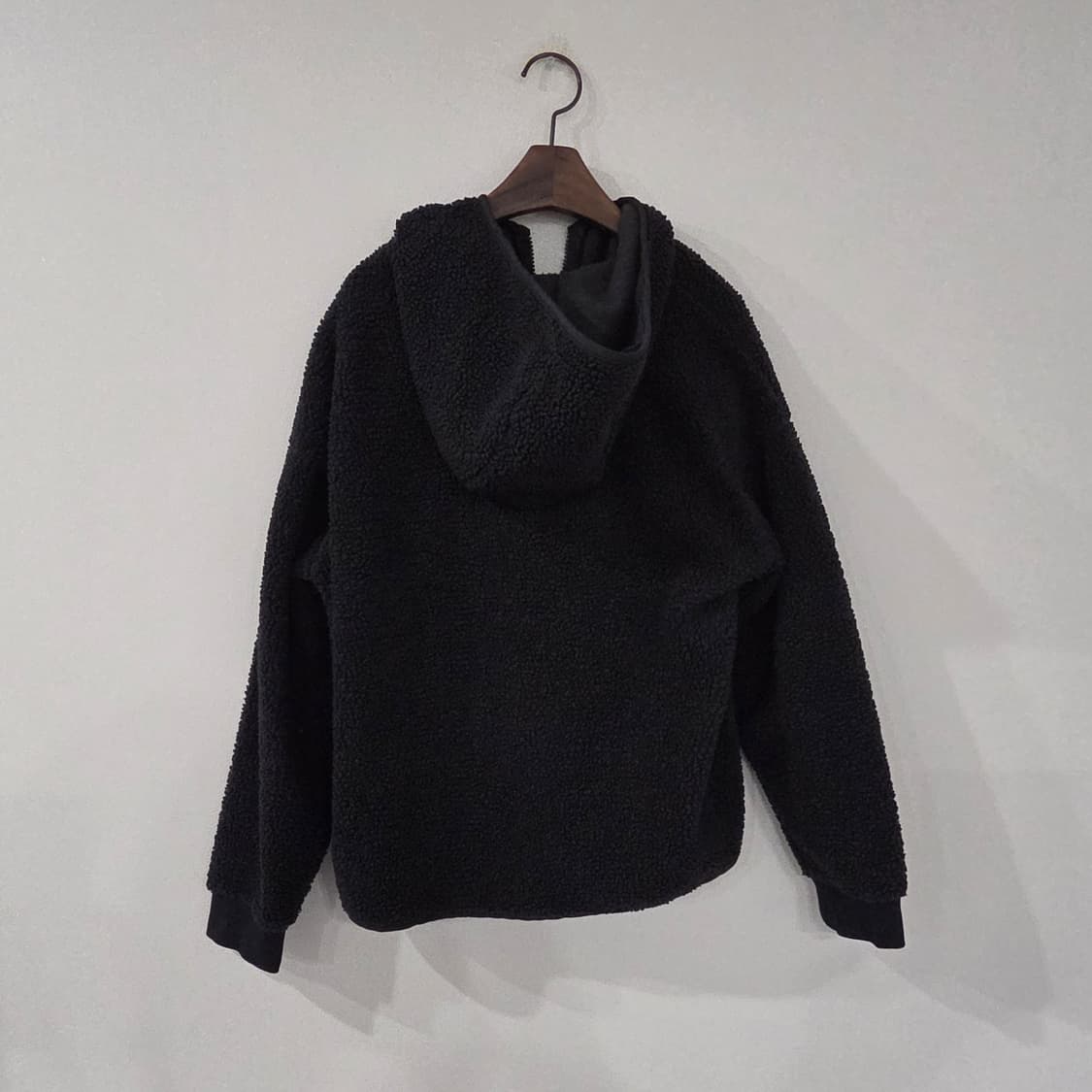 나이키 후리스 후드 집업 블랙 155/76 상품이미지7