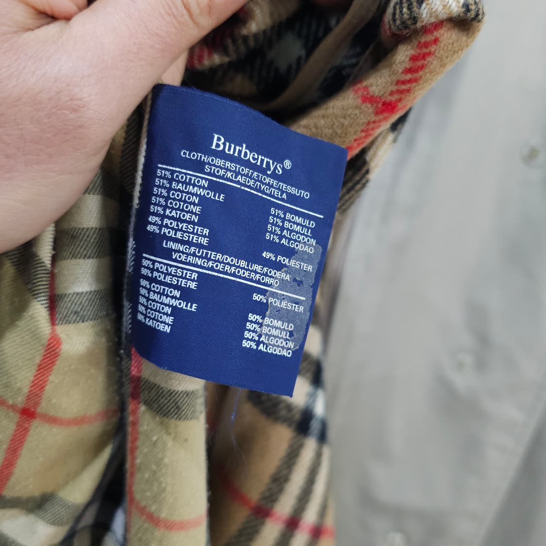 빈티지 영국산 버버리 트렌치코트- 우먼M-L 상품이미지10