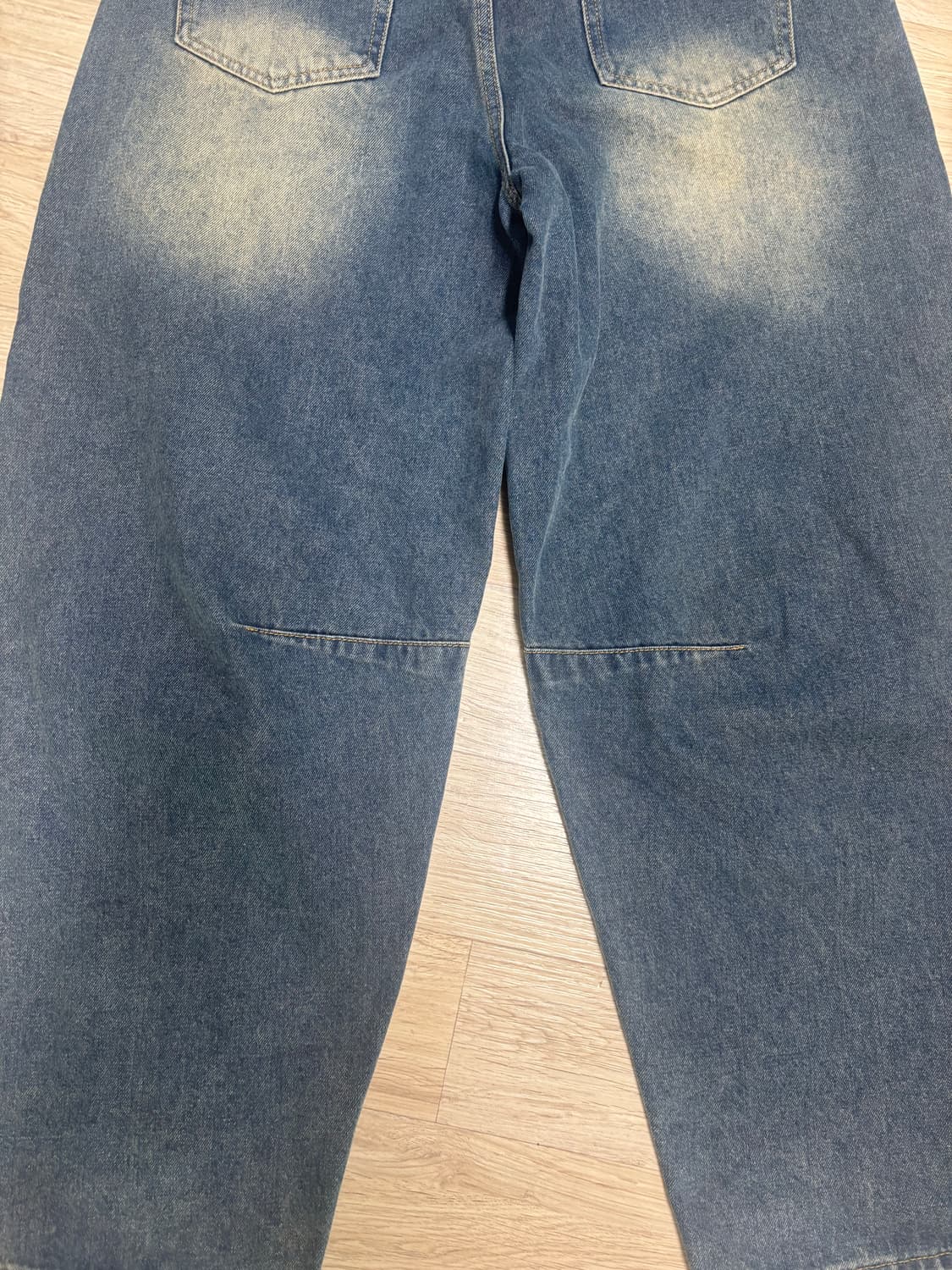 중청 워싱 커브드 팬츠 상품이미지3