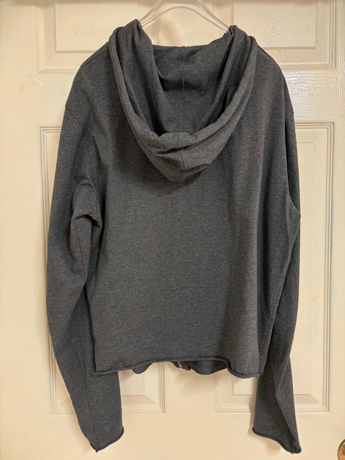 (3) 모노 프리베 텍스처드 후디 집 차콜 상품이미지2