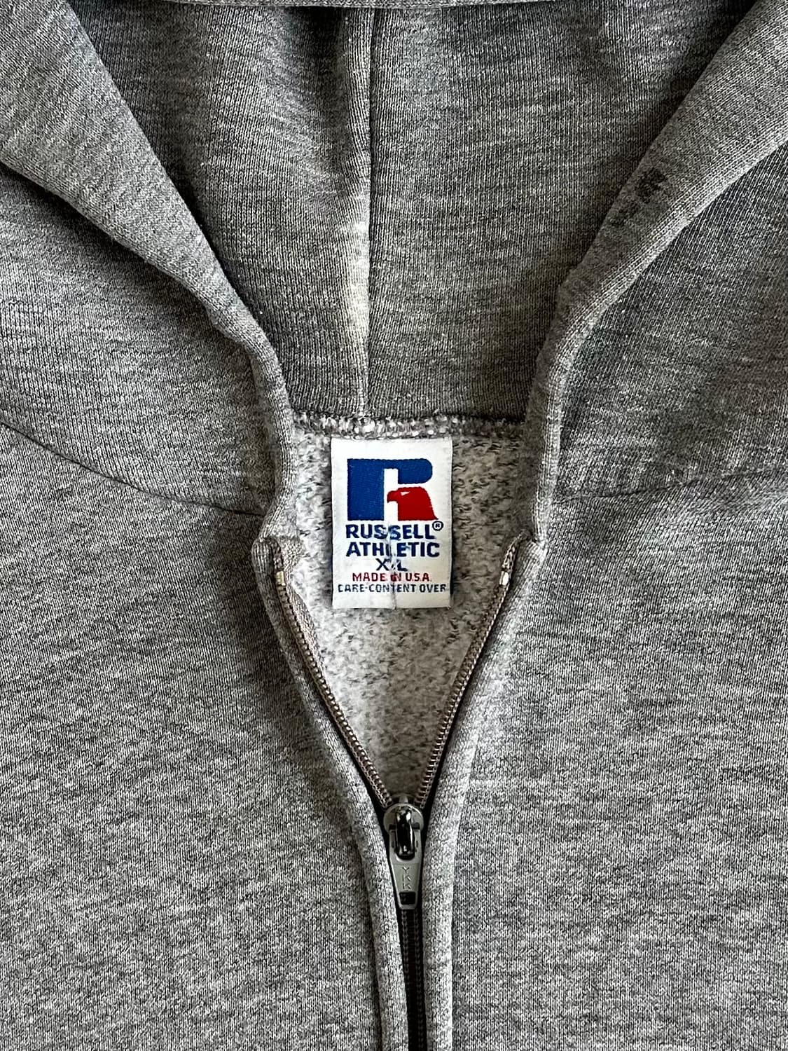 90s 빈티지 러셀 후드집업 그레이 XL USA 상품이미지5