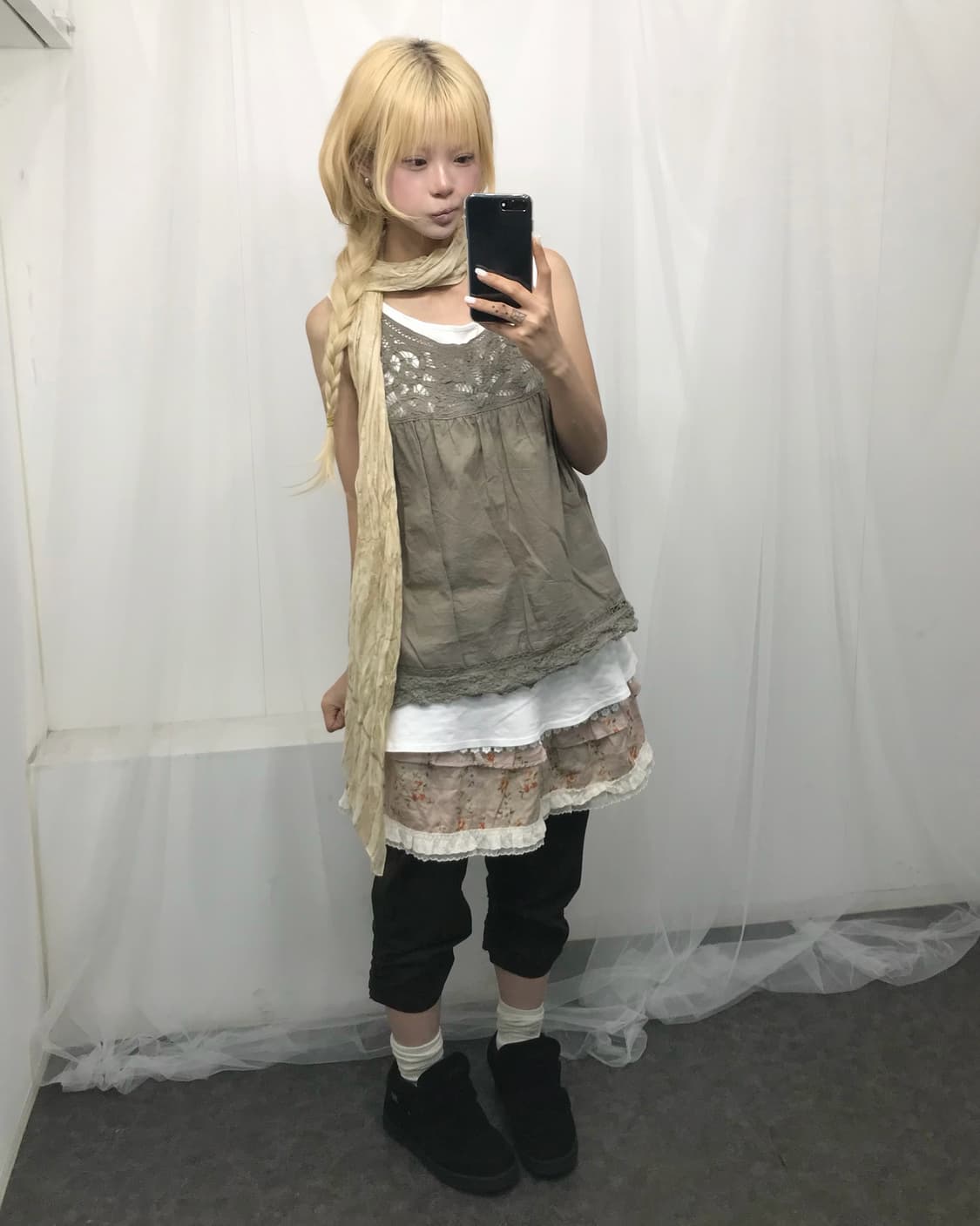 ✿뮤트 여름 소녀 카프리 하구미 코이세이오깔 코디set ✿ 상품이미지1