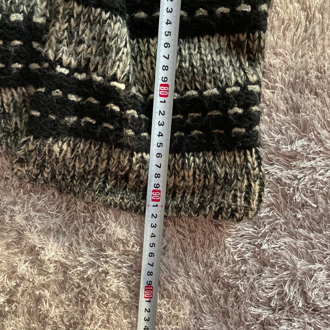 도톰 루즈핏 롱 니트 가디건 (총장 90 / 가슴 50) 상품이미지6