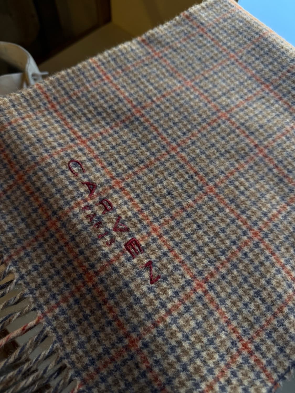 까르벵 건클럽체크 머플러 상품이미지10