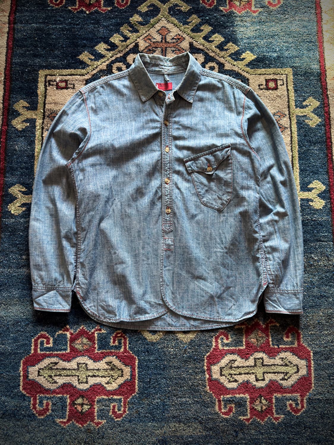 00s Levi's Rad tab Chambray shirt 상품이미지1