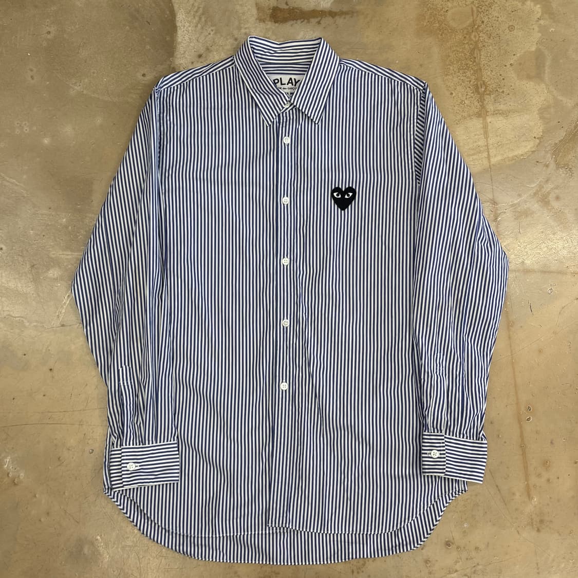 M 꼼데가르송 스트라이프 블랙와펜 셔츠 상품이미지2