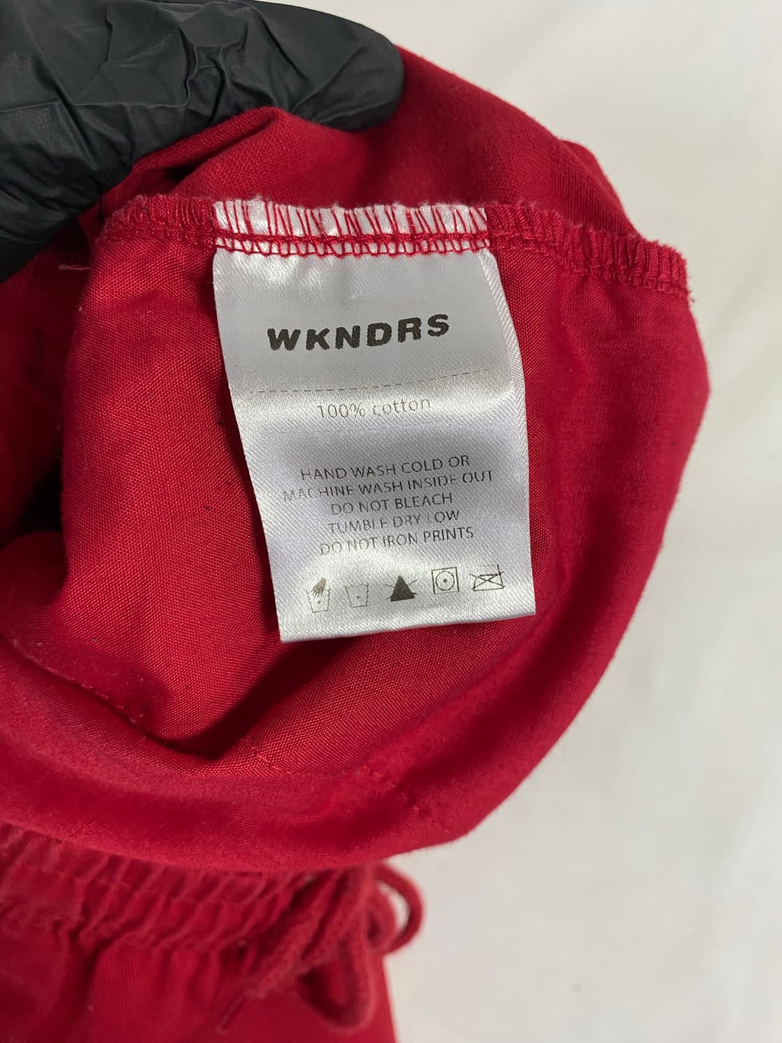 위캔더스 레드 사자로고 킹 코튼팬츠 M 상품이미지5