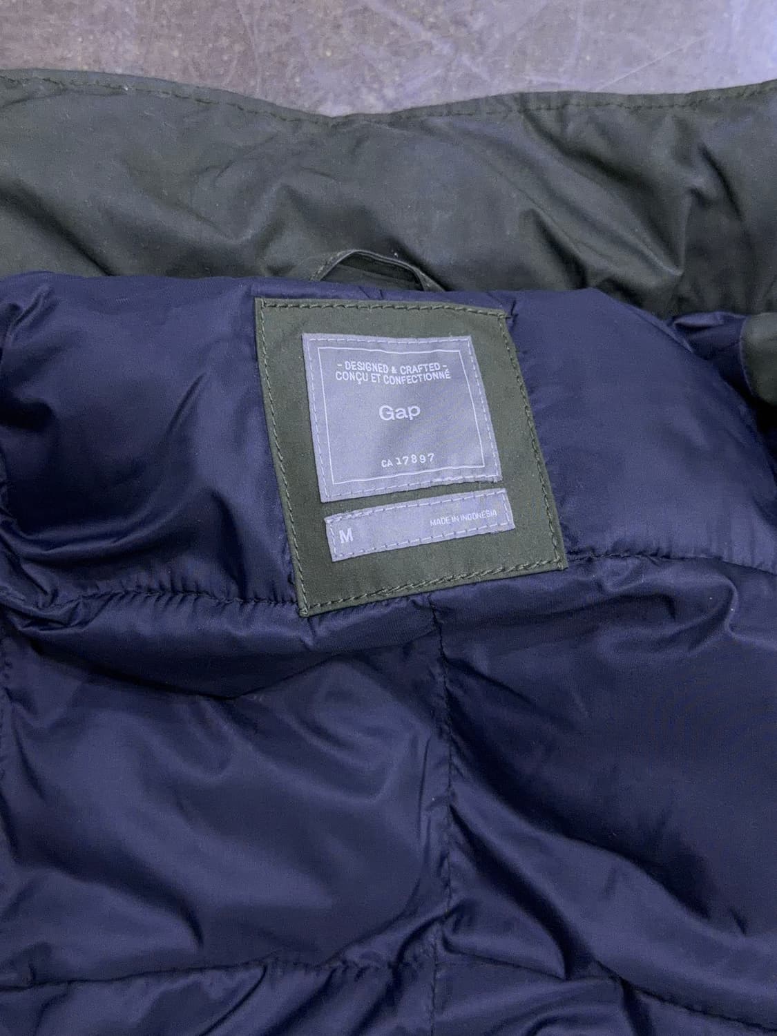 GAP 갭 M65 야상 필드자켓 패딩점퍼 올리브 M 상품이미지9