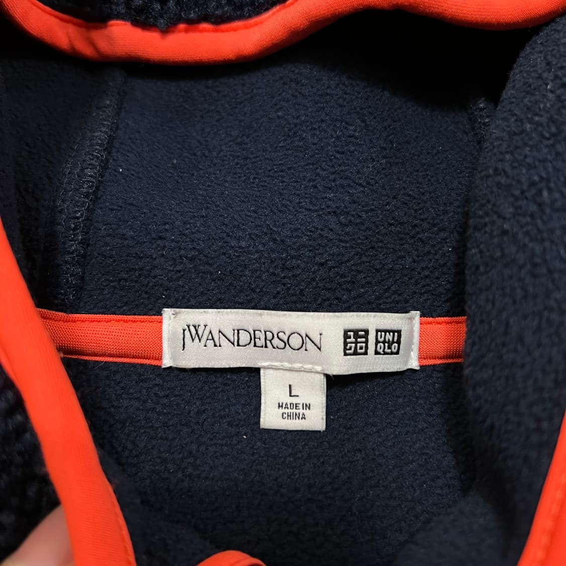 유니클로 X JW앤더슨 콜라보 보아 후리스 후드자켓 [네이비] L/100 상품이미지5